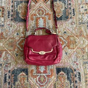 Coach Red Leather Crossbody Bag